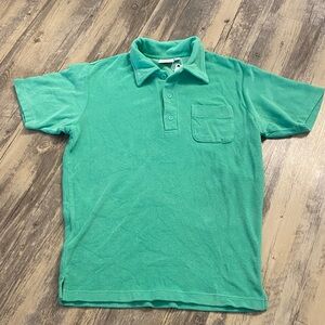 NWT Hammies Mens Terry Cloth S/S Polo Mint Green Size LARGE
